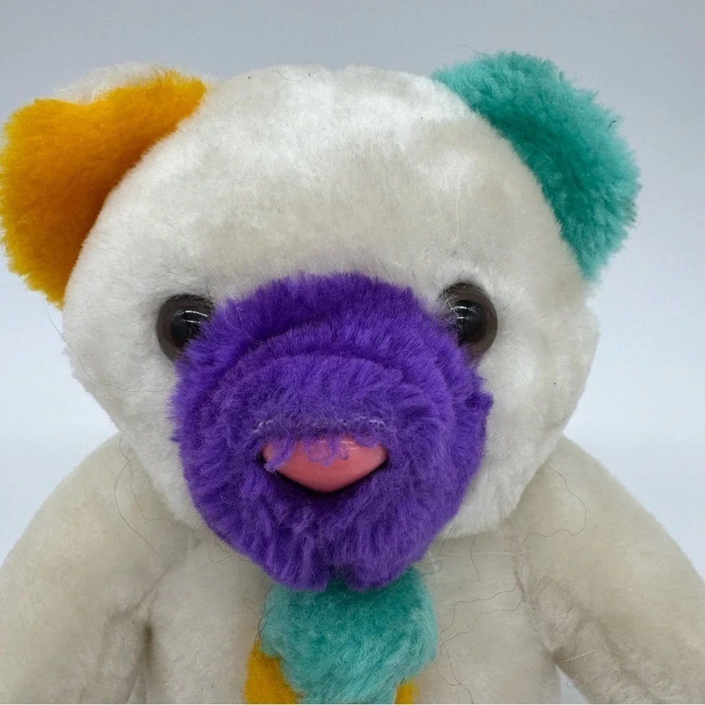 Colorful Plush Stuffed Bear